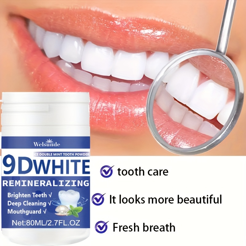Teeth Whitening Zimba - Pó de dente hidroxapatite removinalizante branco