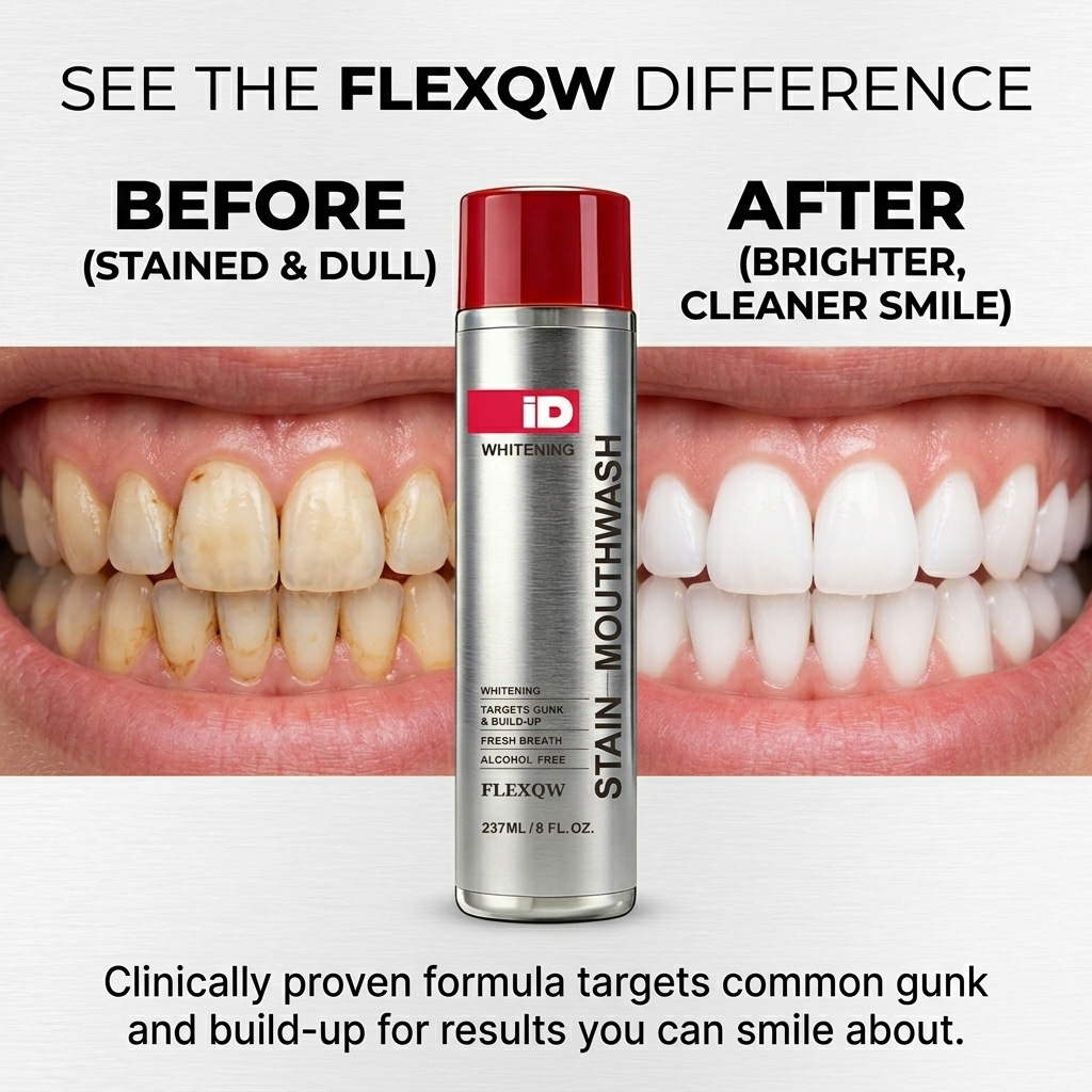 Teeth Whitening Mouthwash - Enxaguante Bucal Clareador Hismile ID 237ml,
