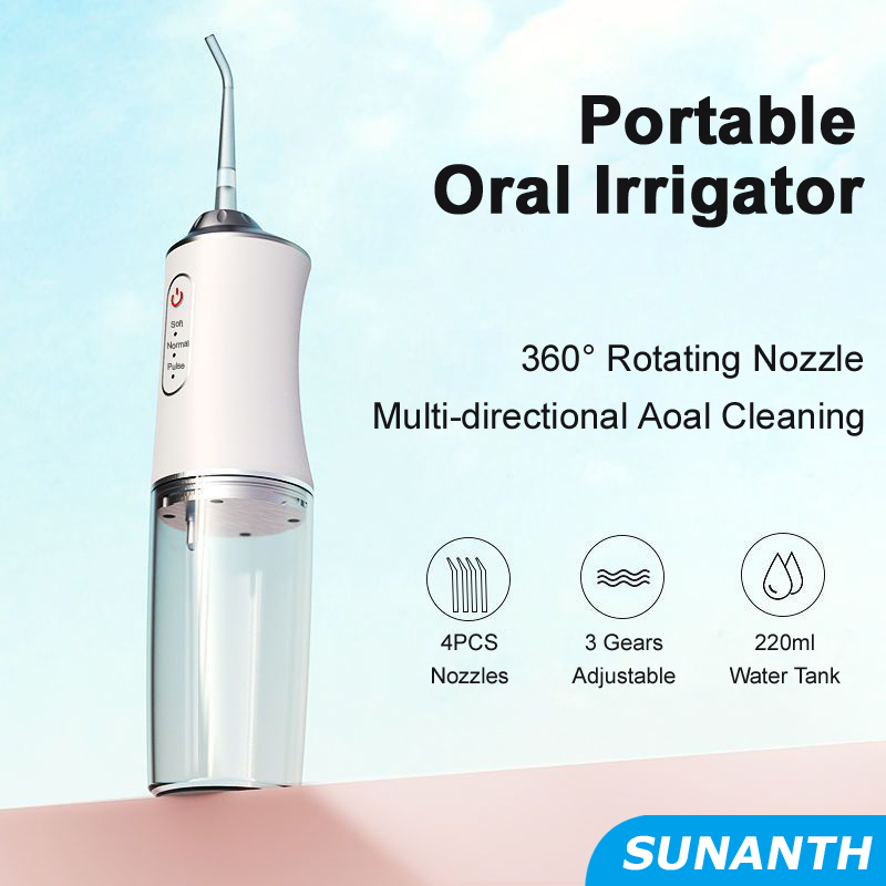 Dental Floss Picks - Irrigador Oral Portátil 2026: Jato de