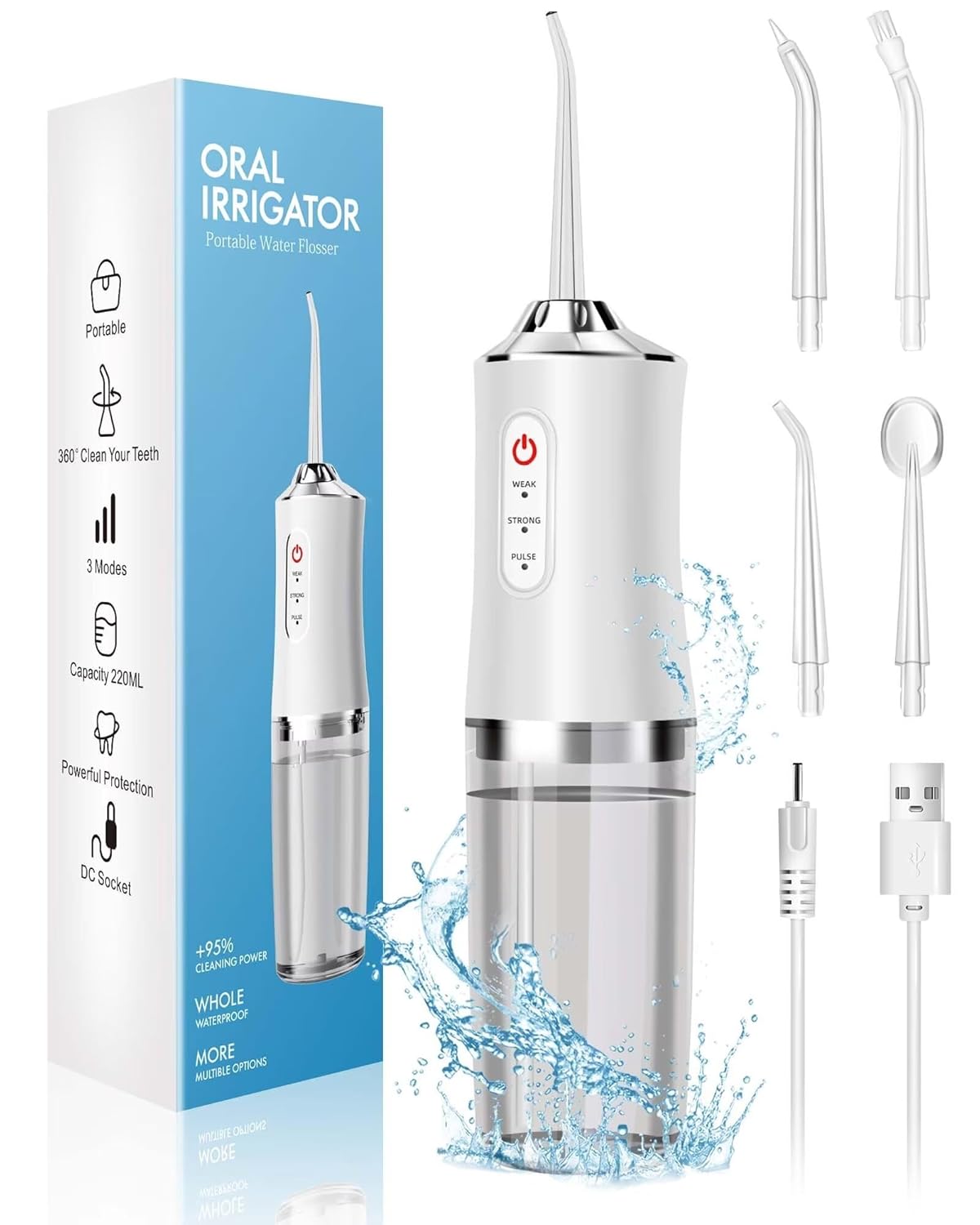 Dental Floss Picks - Portátil sem fio água Dental Flosser,