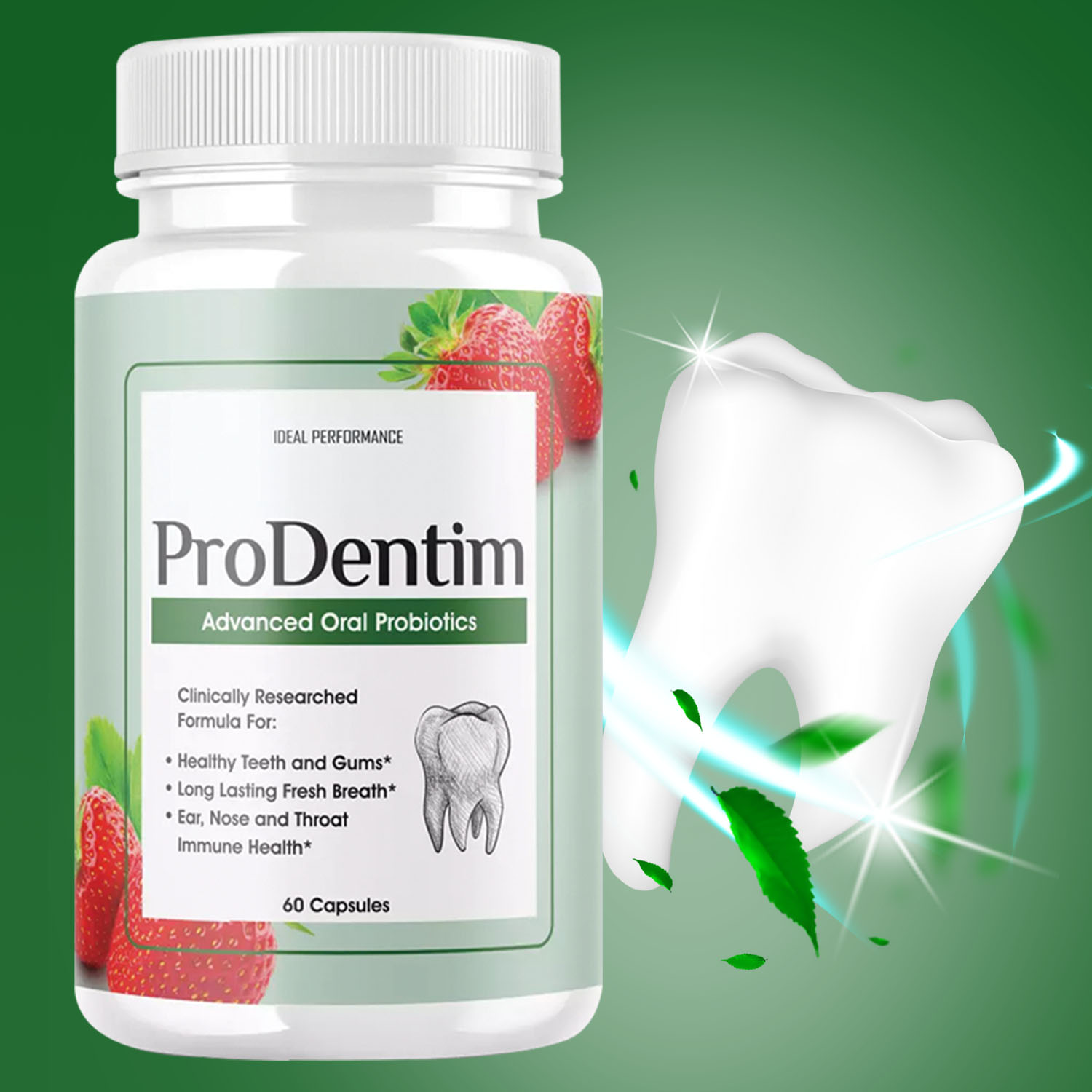 Teeth Whitening Enzymes - Probióticos orais avançados - Refresca o