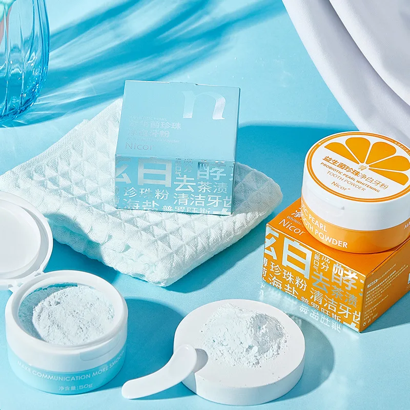 50g pó de dente para evitar pé - Teeth Whitening Enzymes avaliação e preço