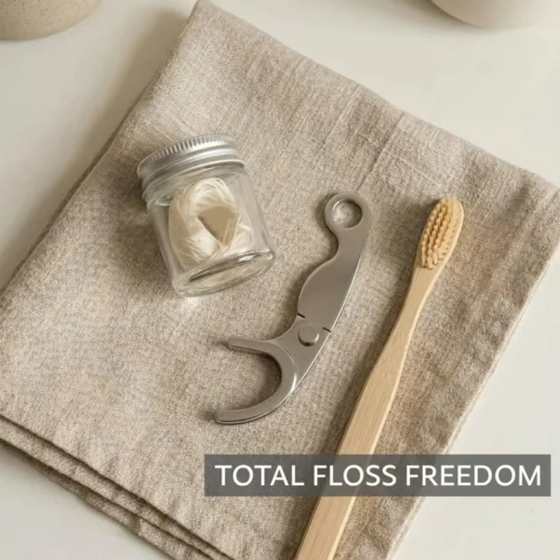 Palito de dentes de aço inoxid - Dental Floss Picks avaliação e preço