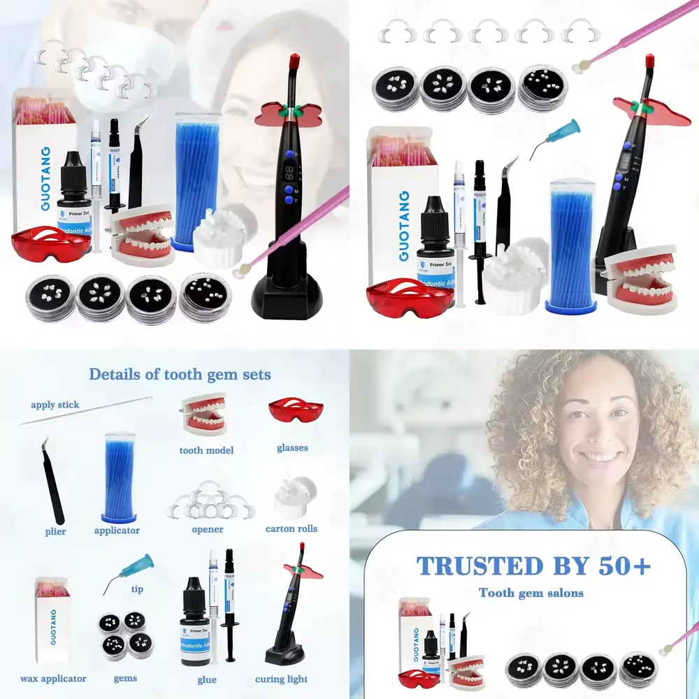 【CHIMU HOME】 Kit Profissional  - Tooth Gem Kit avaliação e preço