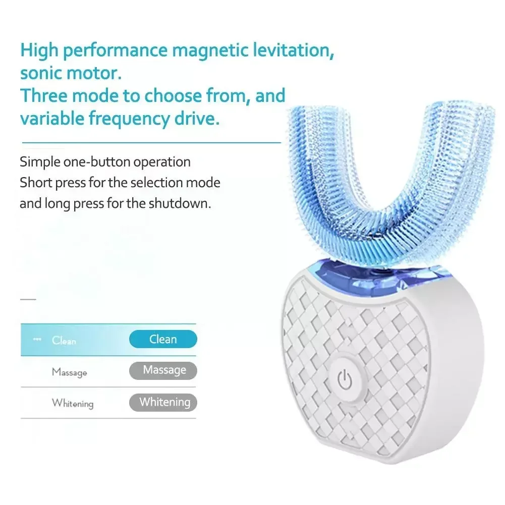 Escova de dentes elétrica ultr - Teeth Whitening With Blue Light avaliação e preço