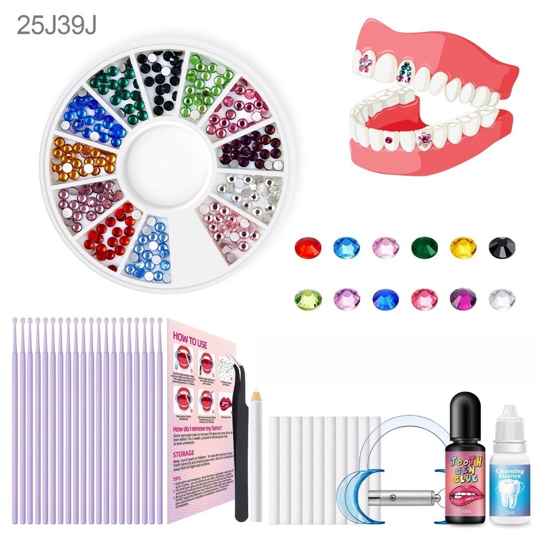 Diy dente gem kit jóias gemas  - Tooth Gem Kit avaliação e preço