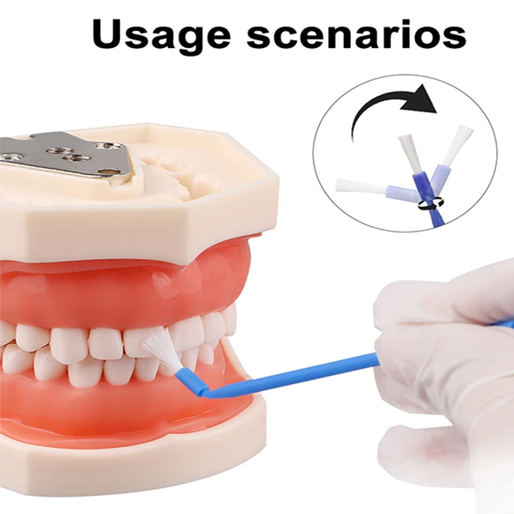 100 Unidades de Escovas Micro  - Teeth Whitening Brush avaliação e preço