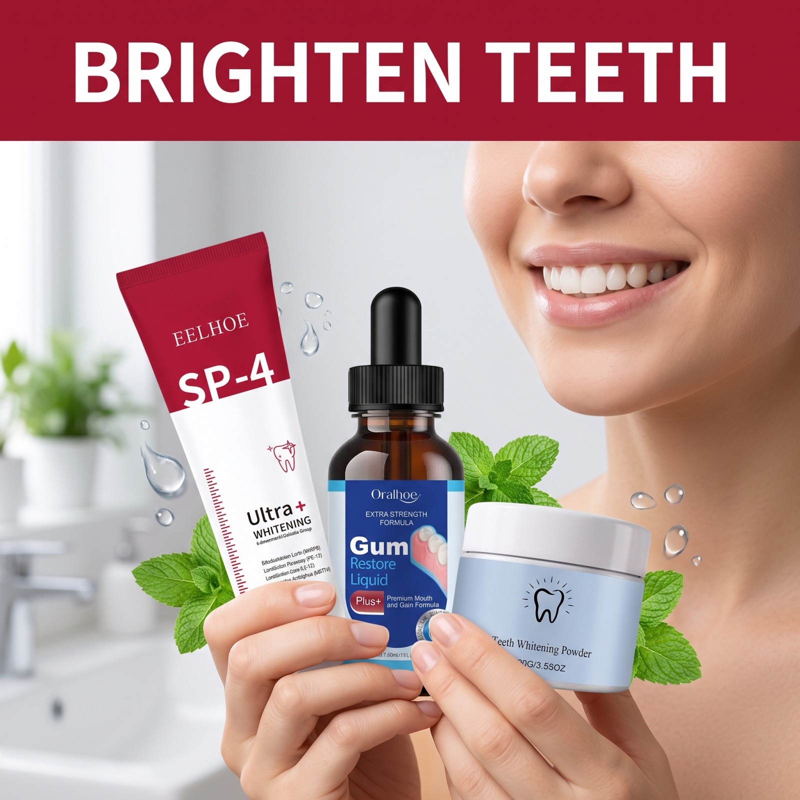 Kit de Cuidados Bucais: Pasta  - Teeth Whitening Zimba avaliação e preço