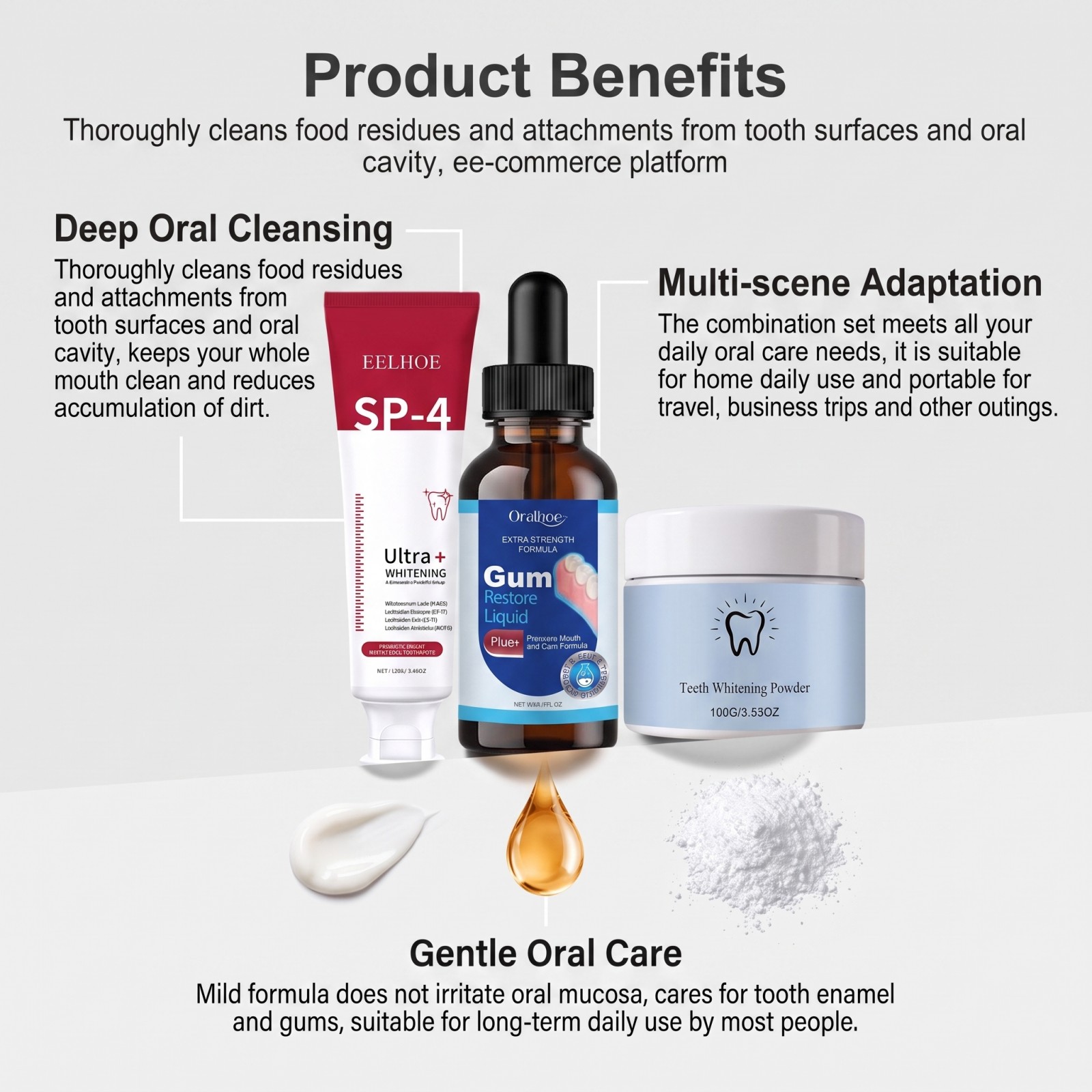 Kit de Cuidados Bucais: Pasta  - Teeth Whitening Zimba avaliação e preço