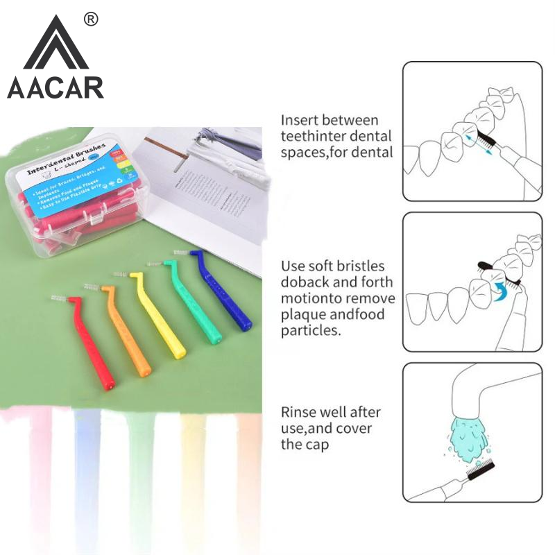 20 Escovas Interdentais em L d - Teeth Whitening Brush avaliação e preço