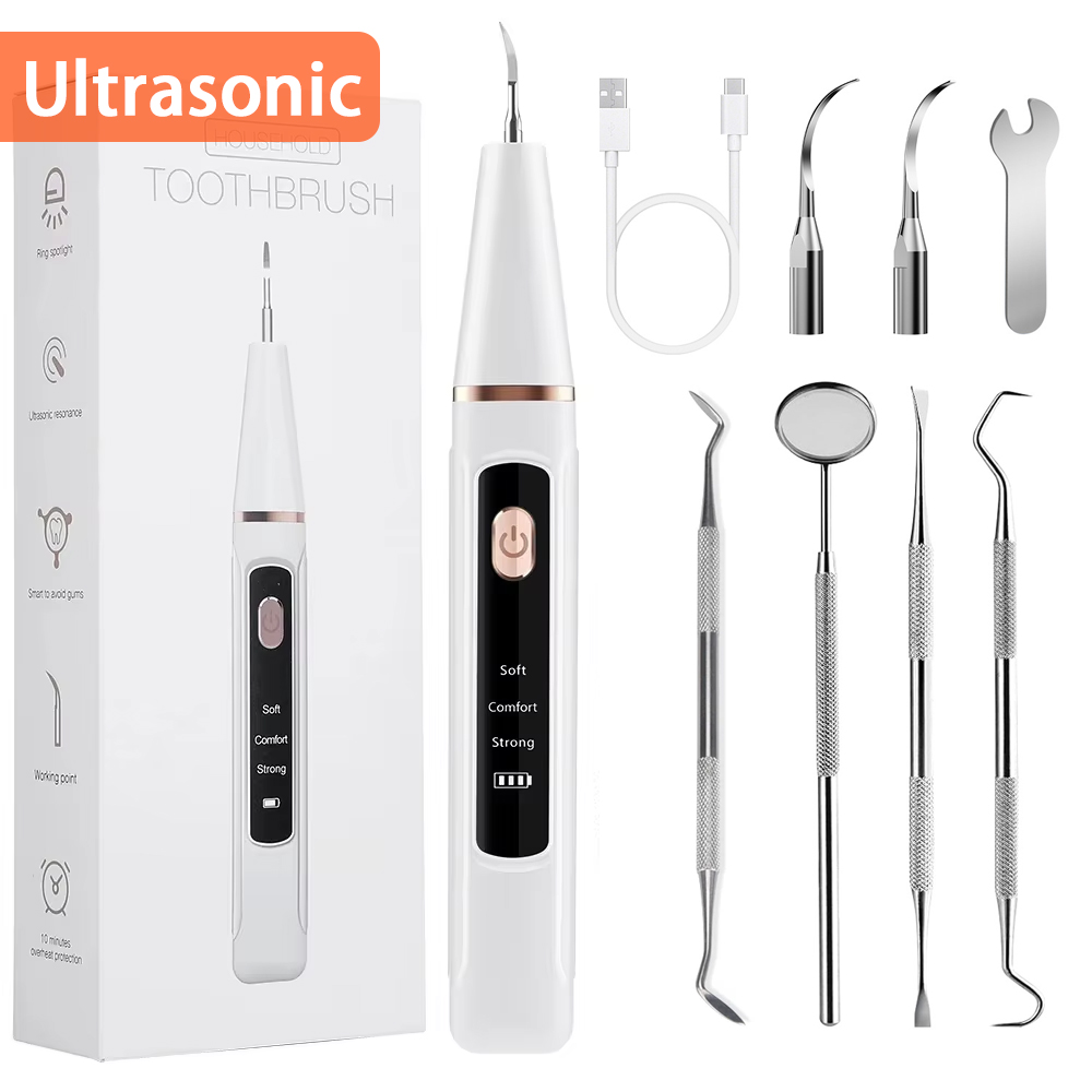 Raspador dental ultrassônico e - Teeth Whitening Mouthwash avaliação e preço
