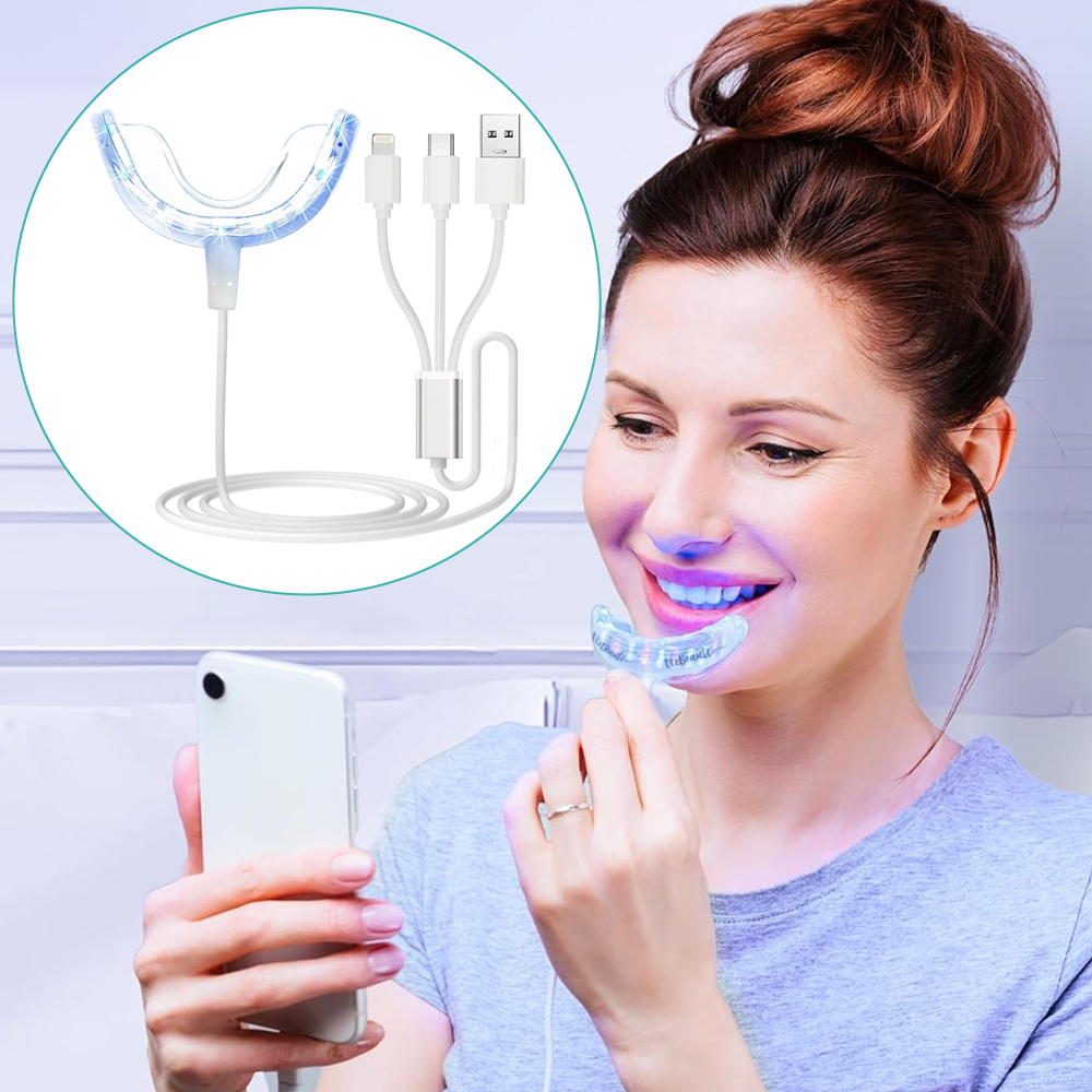 Luz do acelerador de clareamen - Teeth Whitening With Blue Light avaliação e preço