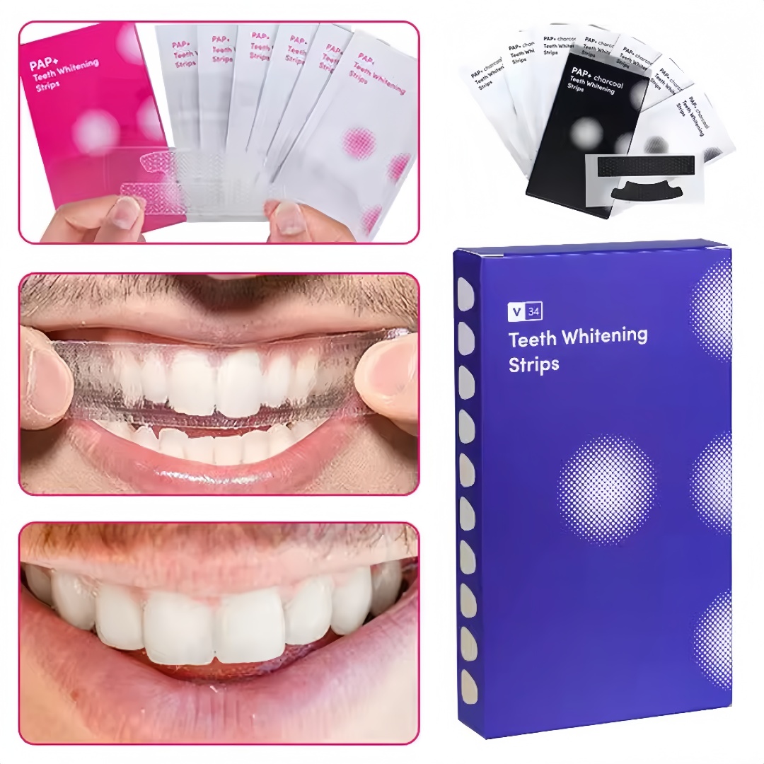 14 tiras de clareamento dental - Teeth Whitening Enzymes avaliação e preço