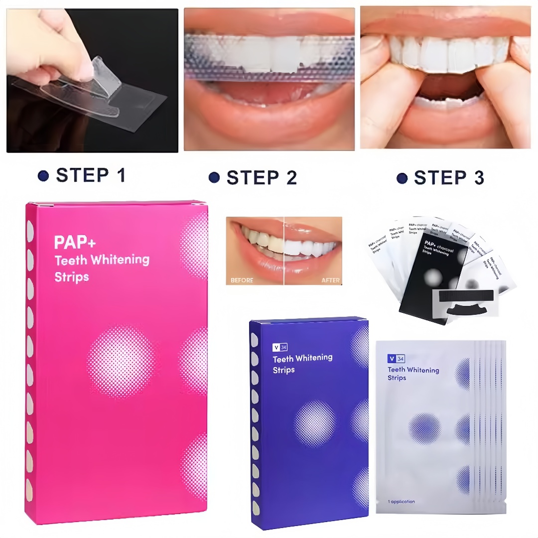 14 tiras de clareamento dental - Teeth Whitening Enzymes avaliação e preço