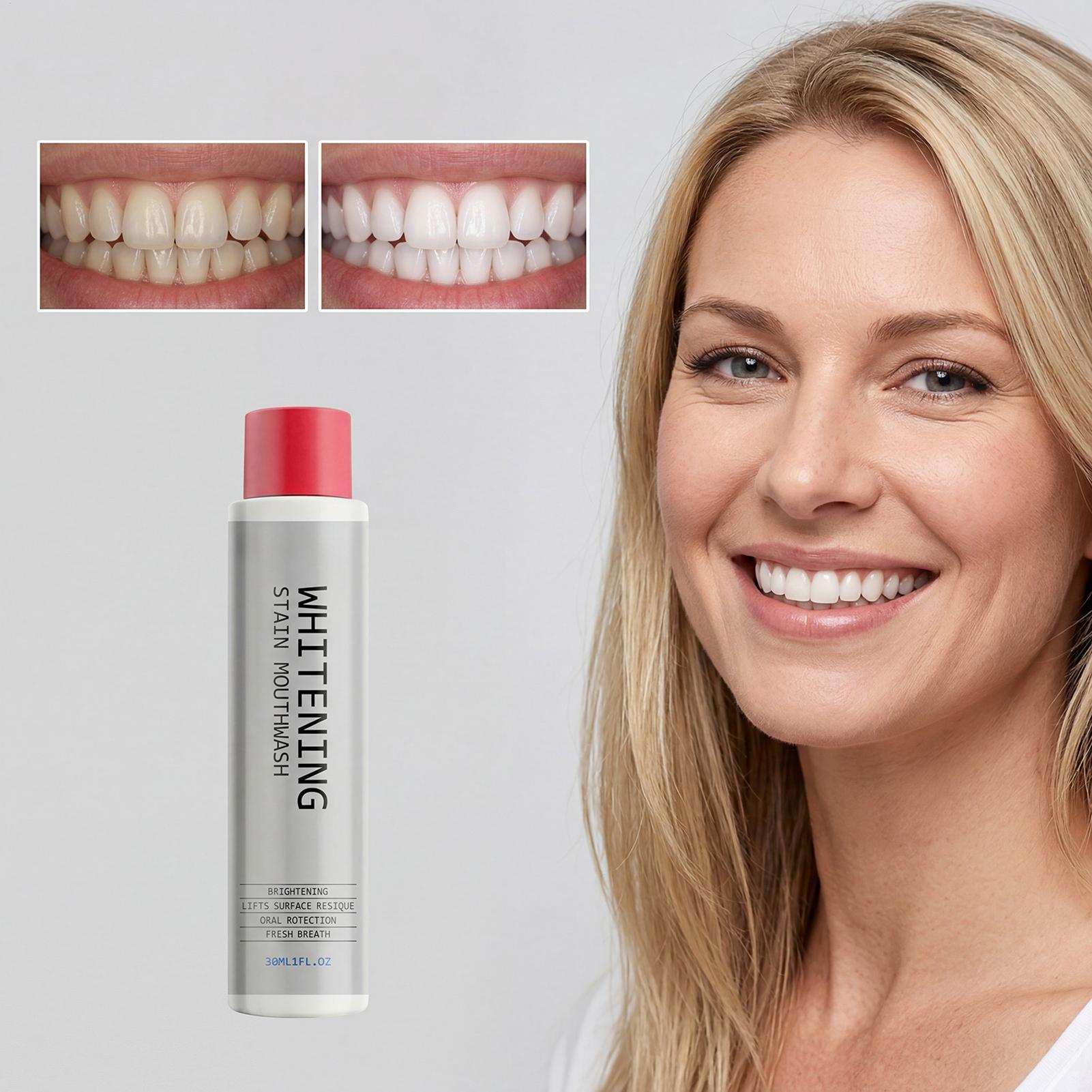 Enxaguante Bucal Clareador de  - Teeth Whitening Mouthwash avaliação e preço
