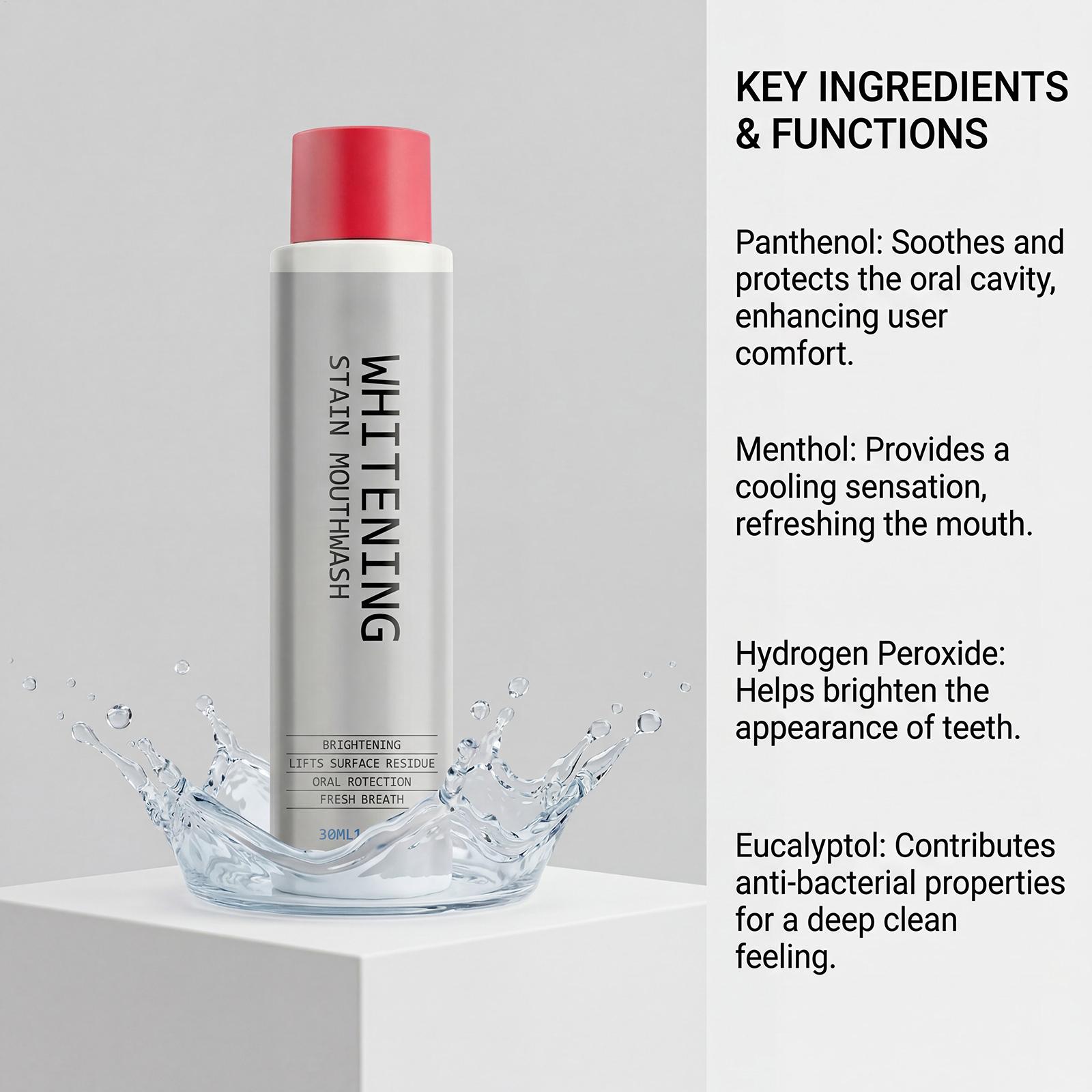 Enxaguante Bucal Clareador de  - Teeth Whitening Mouthwash avaliação e preço