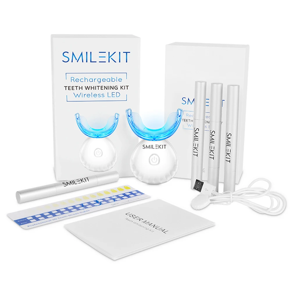 Kit de clareamento dental dos  - Teeth Whitening With Blue Light avaliação e preço