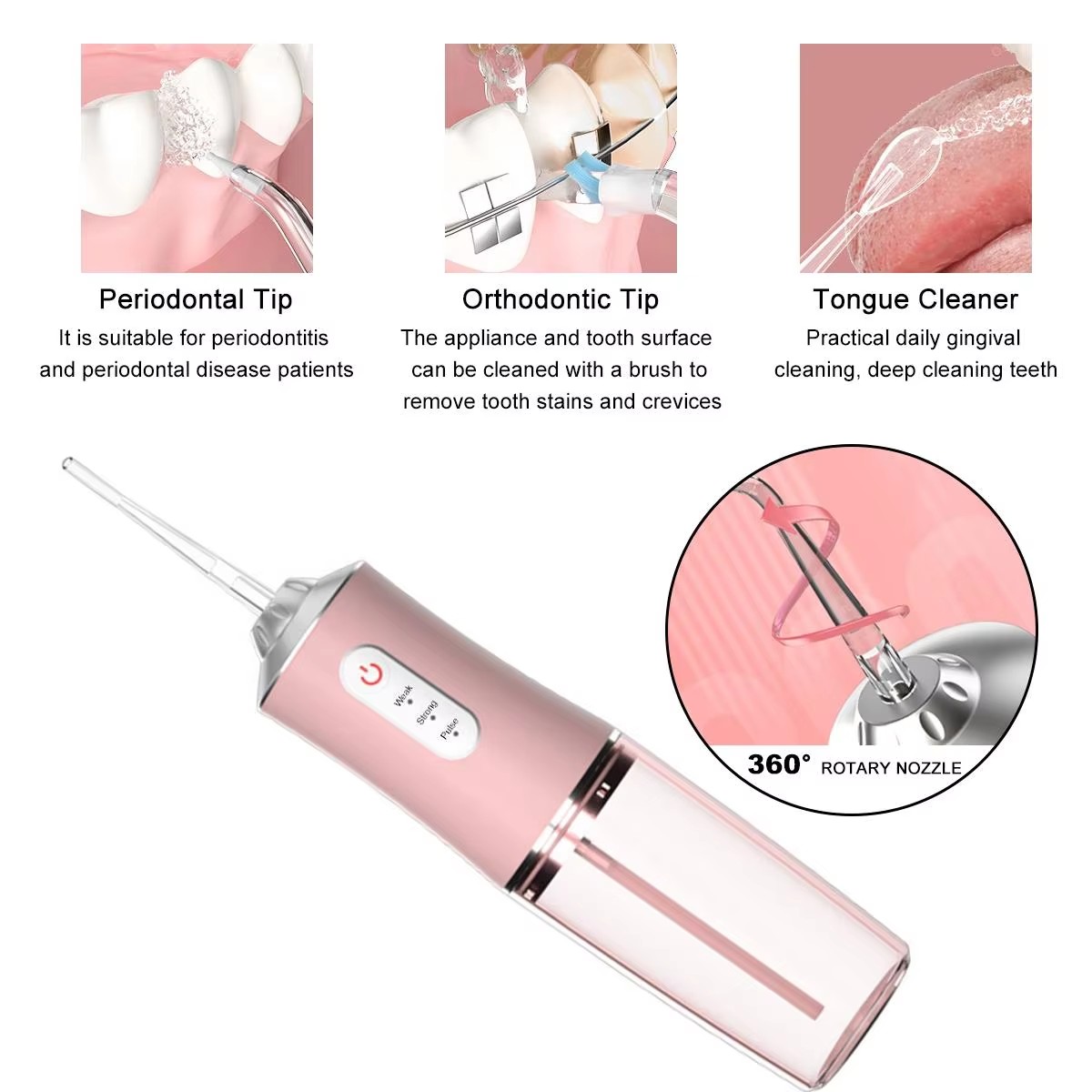 Irrigador Oral, Jato de Água D - Dental Floss Picks avaliação e preço