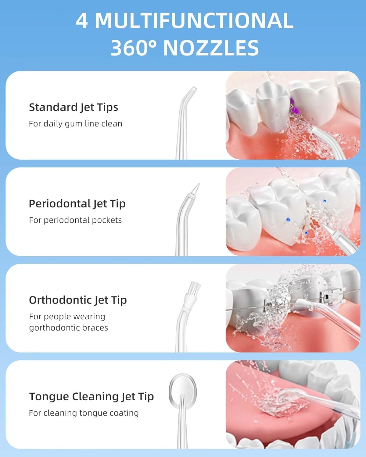Portátil sem fio água Dental F - Dental Floss Picks avaliação e preço