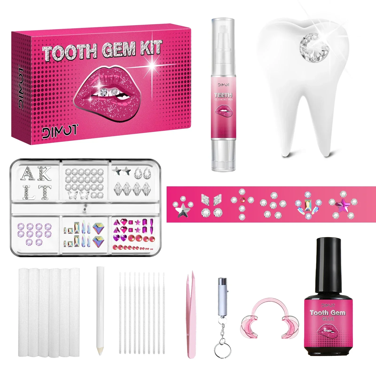 Kit de joias dentárias DIY com - Tooth Gem Kit avaliação e preço