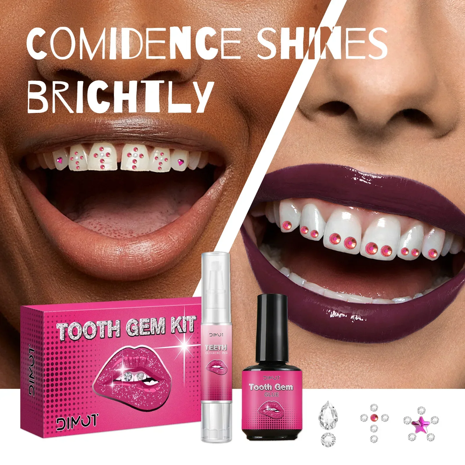 Kit de joias dentárias DIY com - Tooth Gem Kit avaliação e preço