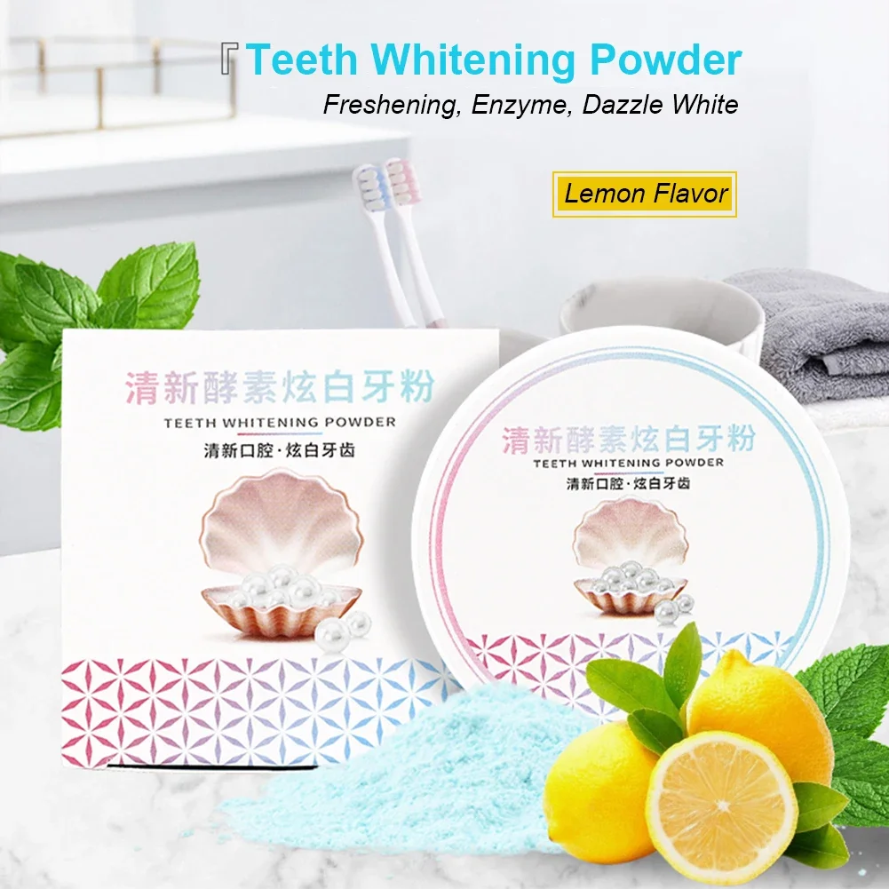 2 tipos de pó de clareamento d - Teeth Whitening Enzymes avaliação e preço