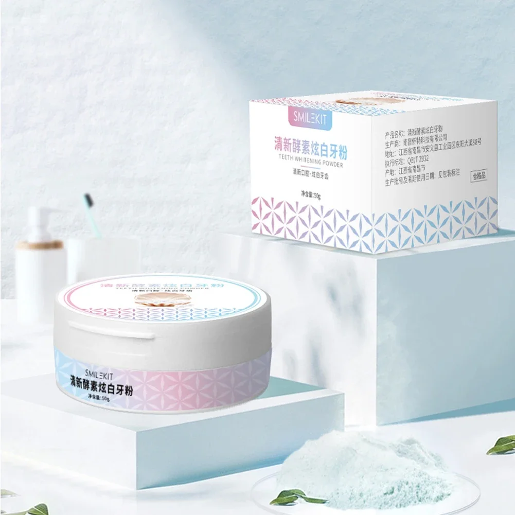 2 tipos de pó de clareamento d - Teeth Whitening Enzymes avaliação e preço