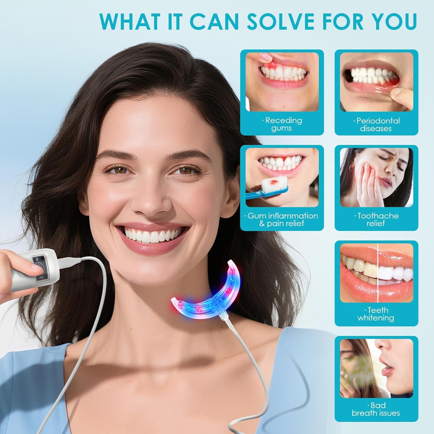 Lâmpada Aceleradora de Claream - Teeth Whitening With Blue Light avaliação e preço